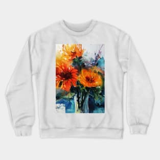 Loose Floral Watercolor #07 Crewneck Sweatshirt